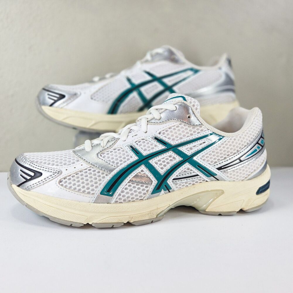 ASICS Gel-1130 White Verdigris Cream Sneakers 1203A609-110 Sz 8